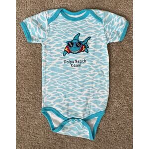 Yacht Club Boys Blue Short Sleeve Bodysuit Baby 12 Months Brand New